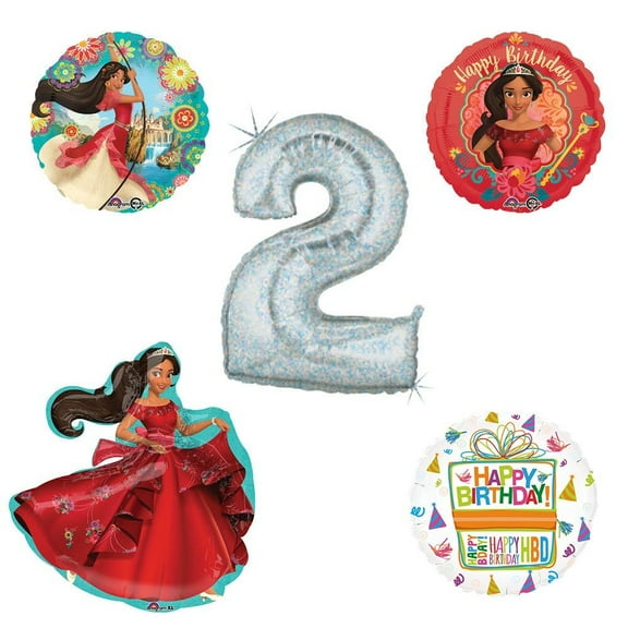 Princess Elena Of Avalor Holographic 2nd Birthday Party Balloon Kit