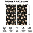 thumbnail image 2 of Blackout Kids Curtains,Bulldog Dog and Footprints Childrens Insulated Curtains Set Of 2,Bedroom Essentials,Toddler Room Decor 42"x84"(106x213cm), 2 of 4