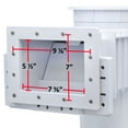 thumbnail image 4 of Custom Molded 25160-020-000 Vinyl Liner Skimmer Regular Mouth Round Cover White, 4 of 5