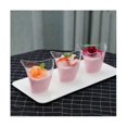 thumbnail image 2 of 100PCS Disposable Dessert Cups for Party Birthday Twisted Triangle Mousse Dessert Cup Ice Cream Cup, 2 of 5