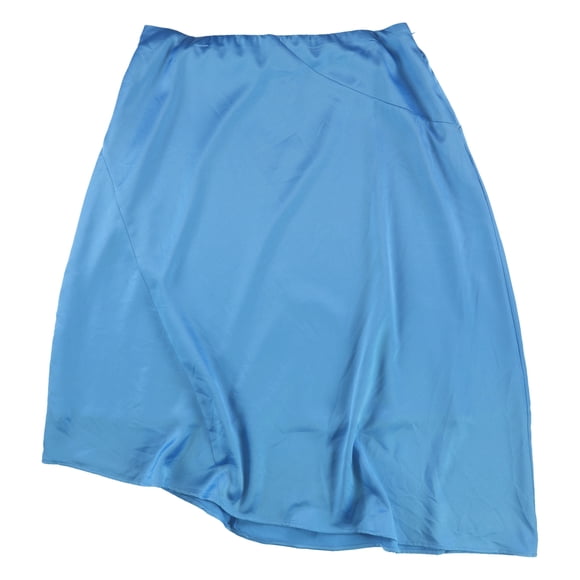 Alfani Falda Asimétrica Midi para Mujer, Azul, 12
