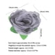 thumbnail image 2 of Flowers Heads for Wedding Decor Grey Artificial Rose Flower 50Pcs, 2 of 5