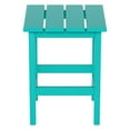 thumbnail image 3 of Polytrends  Laguna Hdpe All Weather Outdoor Patio Square Side Table Turquoise, 3 of 7