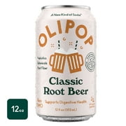 OLIPOP Prebiotic Soda, Classic Root Beer, 12 fl oz