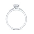 thumbnail image 2 of Rosec Jewels Certified Lab Grown Diamond Wedding Ring Set - EF-VS Quality - Ready To Gift, 925 Sterling Silver, US 4.00, 2 of 8