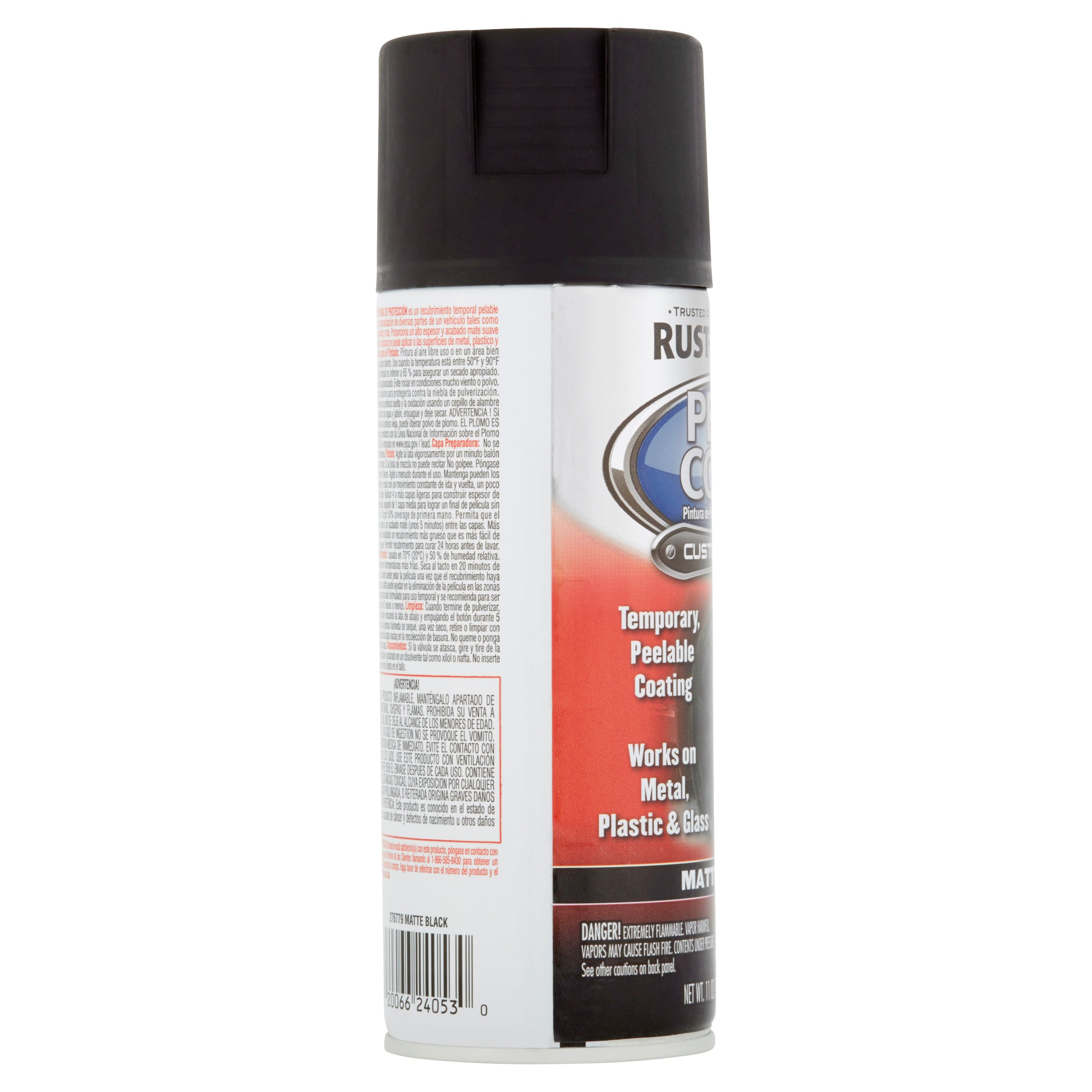 Rust-Oleum Peel Coat Matte Black Spray Paint 11 oz - image 4 of 5