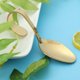 thumbnail image 2 of EeaseMX Cuchara de acero inoxidable con mango curvo Cuchara de vajilla para cocina de hotel buffet (dorada), 2 of 7