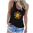 thumbnail image 1 of Moda de mujer Verano Sexy O Cuello Casual Sunshine Impreso Tank Tops sin mangas Pompotops lopia989700, 1 of 6