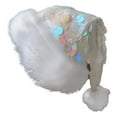 thumbnail image 5 of Santa hats Sequin Hat With Ear Festive Holiday Party Novelty Cap For Winter Outdoor Activities small santa hats, 5 of 7
