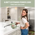 thumbnail image 3 of Outspurge Handheld Steam Cleaner, Pressurized Multi-Surface Steam Shot with 13 Accessories, Safety Lock, Steamer for Cleaning Floor, Upholstery, Grout, Windows, Couch and Car, Green, 3 of 5