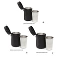 thumbnail image 2 of Yuarrent Taza de viaje de acero inoxidable de 4 piezas, portátil, reutilizable, para acampar, jugo, bebida, botella de agua, accesorios con Utensilios de cocina Grande, 2 of 6