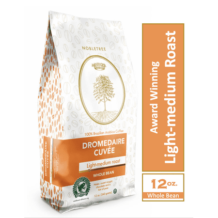 Nobletree Coffee Dromedaire Cuvee, Whole Bean Coffee, Medium-Light Roast, 12 oz