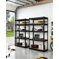 thumbnail image 3 of Heavy Duty Garage Metal Storage Shelving Units,48x24x72 Inch, 5-Tier Adjustable Storage Shelves,Loads 3000 LBS,Adjustable Garage Storage Shelving, Metal Storage Utility Racks Shelf Unit, 3 of 8