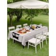thumbnail image 3 of Outdoor Tablecloth with Umbrella Hole and Zipper, Thanksgiving Rectangle Table Cloth 60x84 Inch Waterproof Tablecloth, Fall Pumpkin Vintage Grey Wood Grain Picnic Table Cover for Patio Camping, 3 of 7