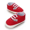 thumbnail image 4 of 0-18M Infant Baby Girls Boys Canvas Sneakers Soft Sole Kids First Walkers Non Slip Shoes, 4 of 8