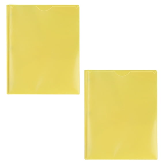 2Pcs Letter Size File Bag with 2 Pockets and 3 Prong 237x295mm Two Pockets Document Organiser for School Travel