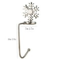 CMrtew Christmas Fireplace Sock Hook Snowflake Metal Hook Christmas