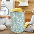thumbnail image 5 of Hearth & Gear Patterned Linen Laundry Hamper Without Lid Large Open Top Stylish And Breathable Fabric For Bedroom Or Bathroom Easy And Durable Design Laundry Clean And Laundry Rolling Laundry with, 5 of 5