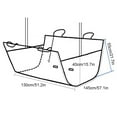 thumbnail image 3 of fastboy Travel Friendly Dog Car Seat Cover And Secure On Go Dog Seat Cover For Back Seat AssortedColor, 3 of 6