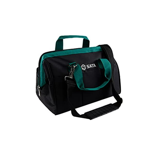 SATA 13-Inch Portable Tool Bag with Waterproof Construction and Multiple Interior and Exterior Pockets, Tool Storage and Organizer - ST95181