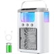 thumbnail image 1 of Aire Acondicionado Portátil, Ventilador Evaporativo de Sobremesa, Luz LED de 7 Colores, Minihumidificador Silencioso para el Hogar y la Oficina., 1 of 7