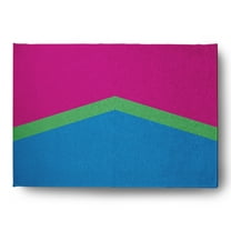 Simply Daisy 5' x 7' Polysexual Chevron Polysexual Chevron Chenille Indoor/Outdoor Rug