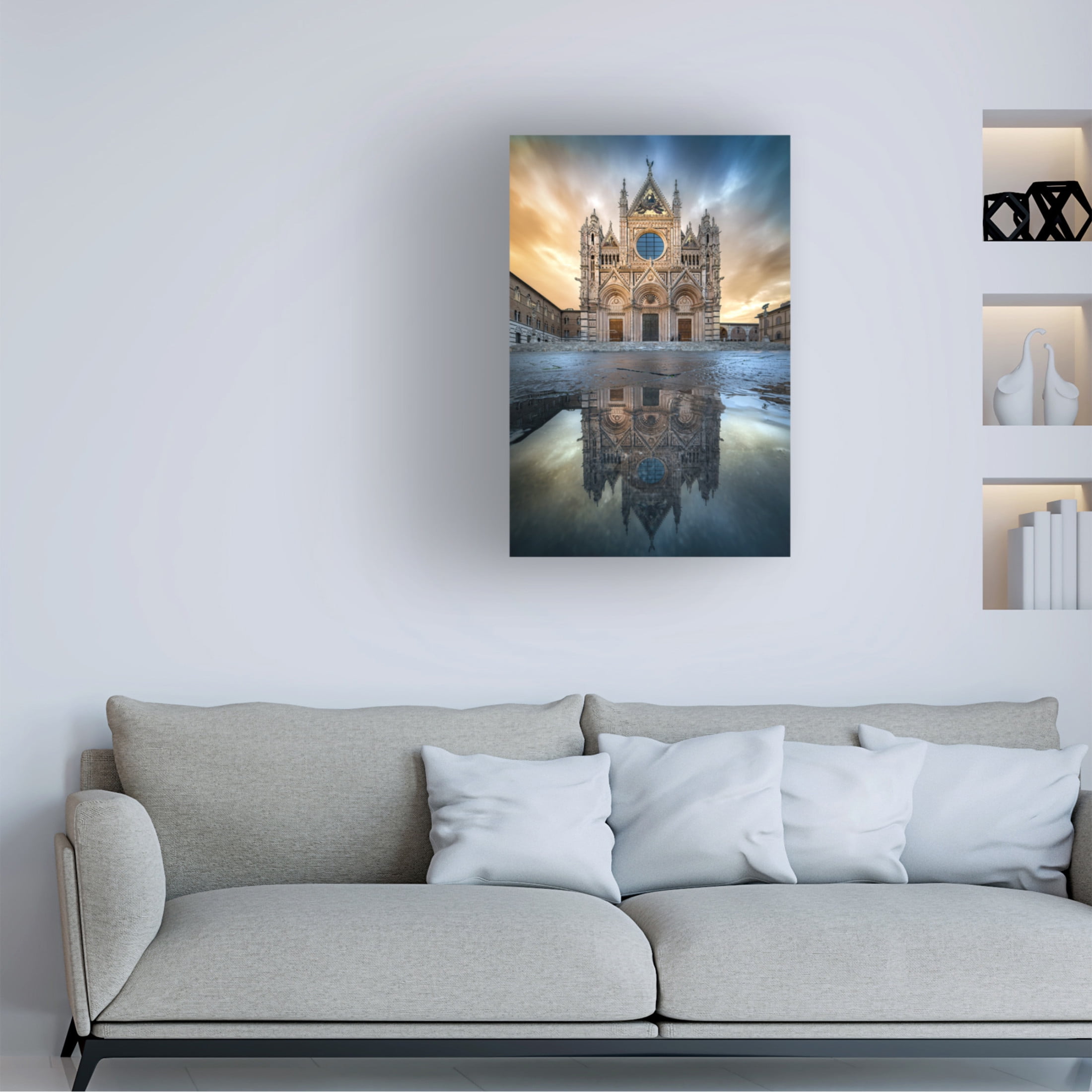 Canvas Wall Art - Alberto Ghizzi Panizza 'The Dome After The Rain' Wall Art for Living Room, Bedroom, or Office Décor by Trademark Fine Art - 16 x 24 Inches