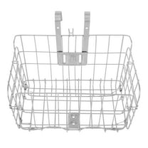 WEUVEB Bike Side Tool Basket Iron Frame Easy to Remove and Practical Storage Basket for Accessories 1 Pc