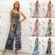 thumbnail image 4 of Mono camisola holgado con estampado casual para mujer, pantalones camisola, pantalones largos, 4 of 6