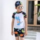 thumbnail image 2 of Traje de baño de 3 piezas para niños de 2 a 12 años, ropa de baño de verano para bebés y niños, pant yeacher 1-XL, 2 of 7