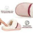 thumbnail image 4 of BERANMEY Slippers for Women Scuff Memory Foam Fuzzy Faux Fur House Slippers Bedroom Non-slip Warm Fluffy Plush Womens Slippers Unisex Slip on Anti-Skid Sole Slides, 4 of 8