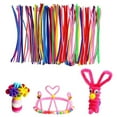 Mengzhiii Pipe Cleaners Glitter Pipe Cleaners Craft 100pcs12 Inch Craft