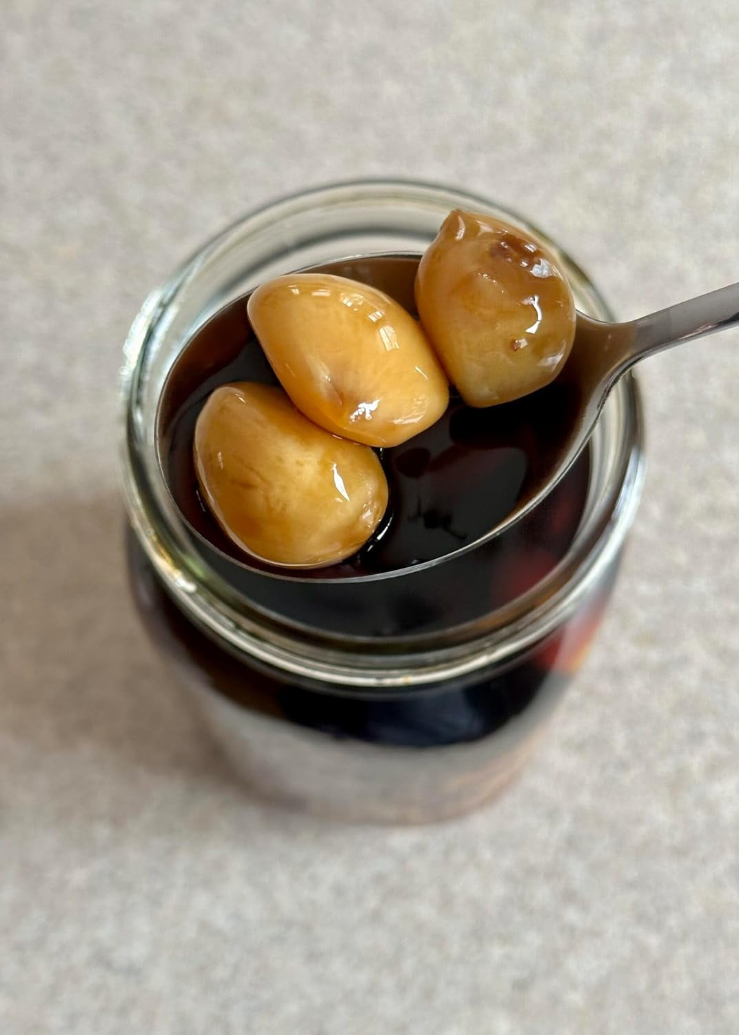 Pickled Peeled Garlic in Vinegar 2 Glass Jars Nt.Wt. 35.3oz