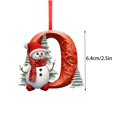 thumbnail image 2 of Adornos navideños de acrílico plano con 26 letras en 2D para árbol de Navidad, decoración para el hogar, regalos navideños, 2 of 8