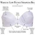 thumbnail image 4 of Dominique Margeau Low Plunge Strapless Bra (32A-40D) #8103 - White - 34B, 4 of 6