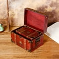 thumbnail image 6 of Shoreew Wooden Storage Box with Lock Large Capacity Multipurpose Decorative Treasure Chest Retro Style Storage Organizer, 6 of 6