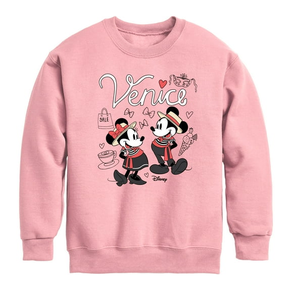 Disney - Mickey & Friends - Mickey & Minnie - Venice - Toddler And Youth Long Sleeve Graphic T-Shirt