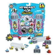 MrBeast Lab Swarms Hyper Fusion Series, Mega Lab Pack Includes 14 Micro Beasts, 14 Collectible Stickers & 4 Fusion Caps, Ages 5+