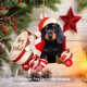 thumbnail image 2 of Adorno navideño para perro salchicha, adorno para fiesta temática en casa, suministros para fiesta, 2 of 6