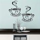 thumbnail image 2 of Creative wall sticker, coffee cup pattern self-adhesive wall stickers, cafe kitchen home decoration, 2 of 5