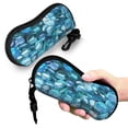 thumbnail image 5 of Zufioo Blue Kyanite Print Sunglasses Case Tactical Zipper Sunglasses Carrying Case for Men Women, 5 of 6