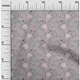 thumbnail image 2 of oneOone Velvet Gray Fabric Floral Fabric For Sewing Printed Craft Fabric By The Yard 58 Inch Wide, 2 of 5