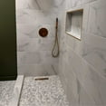 thumbnail image 5 of The Tile Life Santorini Honeycomb 12"  12"  Carrara Polished Marble Mosaic Floor and Wall Tile, 1 Sheet, 5 of 5