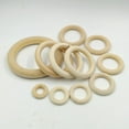 thumbnail image 4 of segolike 20x Unfinished Round Natural Wooden Loop Jewelry Making for DIY Crafts 30mm, 4 of 6