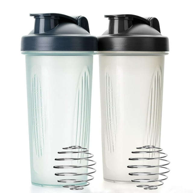 Mr. Pen- Shaker Bottles for Protein Mixes, 28 oz, 2 Pack, 2 Colors, Protein Shaker Bottle with Wire Whisk Ball, Shaker Cup, Mixer Bottle, Protein Shake Bottles, Protein Bottle, Protein Shake Bottle