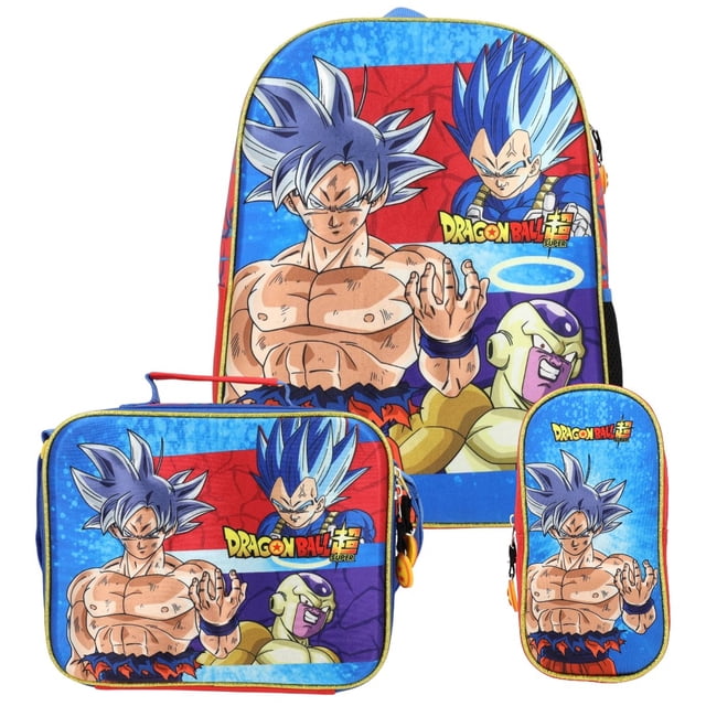 Set Mochila, Lapicera y Lonchera Goku Vegeta Yadatex Dragon Ball
