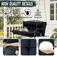 thumbnail image 5 of Replacement Cushions for Outdoor Swing, Swing Replacement Cushions Thicken 4" with Backrest, Waterproof Bench Cushions for Patio Furniture Porch Swing Cushions (Navy Blue), 5 of 7