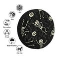thumbnail image 6 of DouZhe Waterproof Spare Tire Cover, Halloween Funny Pumpkin Skeletons Prints Adjustable Wheel Covers Fit for Jeep Trailer RV SUV Car, 17 inch, 6 of 7