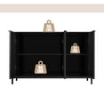 thumbnail image 4 of Clihome 3-Door Accent Storage Cabinet, Modern Buffet Credenzas Sideboard, Black, 4 of 7