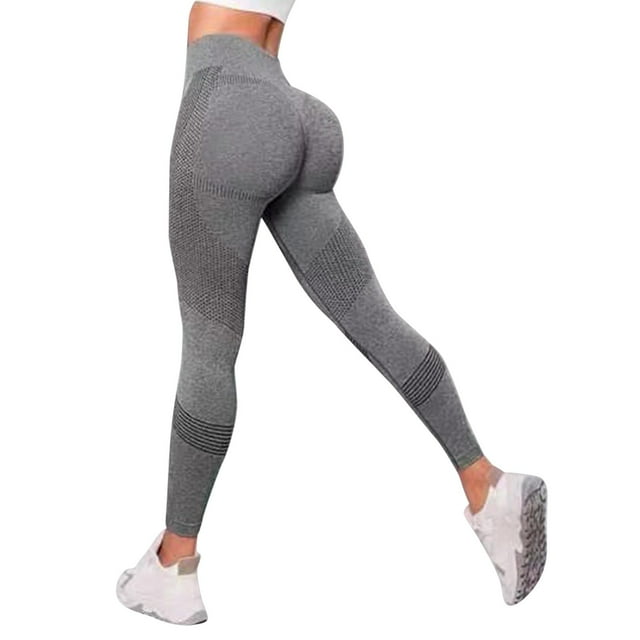 Kcodviy Yoga Pantalons Imprimés pour Femmes, Entraînement Physique, Taille Haute, Course, Fronces